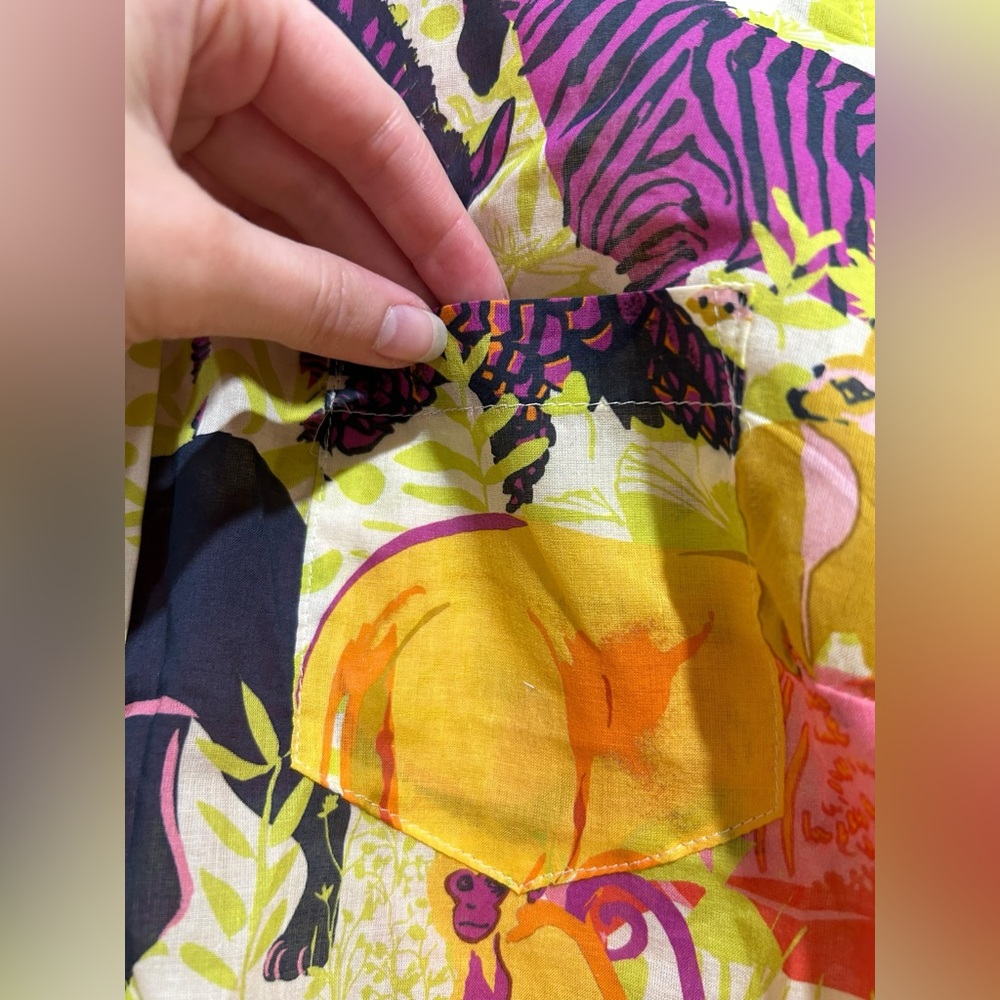 Animal Patterned J. Crew Button Down - image 6